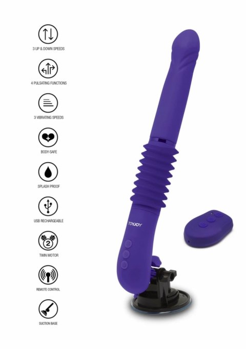 TOYJOY Magnum Opus Supreme Thruster 2 fioletowy, silikonowy, 31 cm