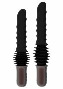 Anal Power Thrusting Vibrator - model z funkcją ruchu posuwistego, 37 cm