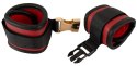 Bad Kitty Neck to Wrist Bondage Set czarno-czerwony, regulowany, z opaską