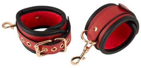 Bad Kitty Neck/Thigh Restraint luksusowy zestaw kajdanek czarno-czerwony