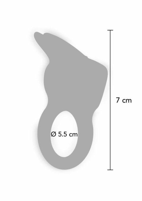 Eos The Rabbit C-Ring silikonowy pierścień z podwojną wibracją