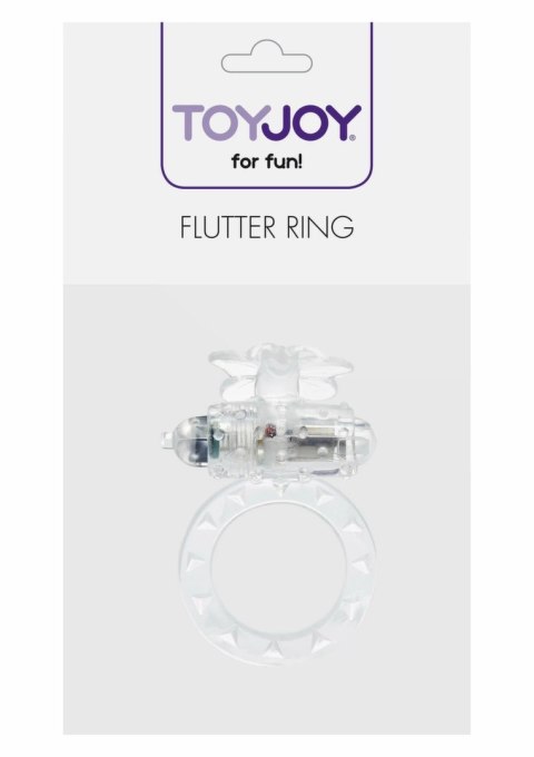 Flutter Ring Vibrating silikonowy pierścień wibrujący czarny