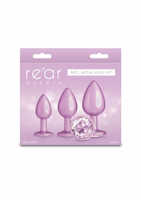 Nsnovelties Trainer Kit Iridescent zestaw 3 chromowanych korkow rożowych