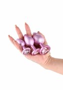 Nsnovelties Trainer Kit Iridescent zestaw 3 chromowanych korkow rożowych