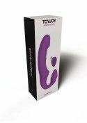 Nymphea Strapless Strapon bezpaskowy wibrator dla par z pilotem USB