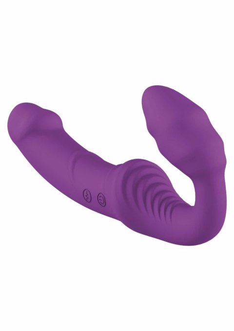 Nymphea Strapless Strapon bezpaskowy wibrator dla par z pilotem USB