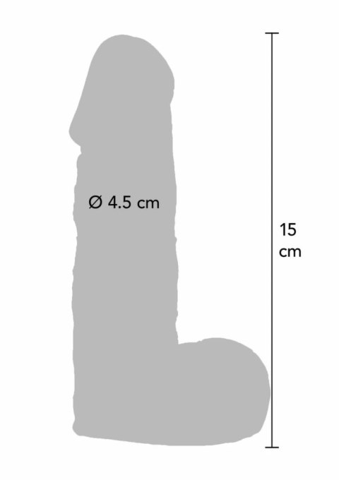 Prince Charming Dong 15 cm - model anatomiczny, silikonowy, beżowy