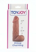 Prince Charming Dong 15 cm - model anatomiczny, silikonowy, beżowy