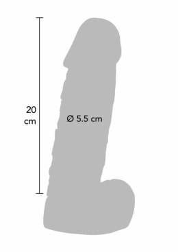 Prince Of Namibia Dong 20 cm anatomiczny model silikonowy czarny