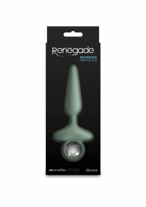 Renegade Maverick - silikonowy wibrujący plug, 3 prędkości, ładowalny