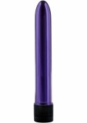 Retro Ultra Slimline Vibrator smukły model kompaktowy srebrny