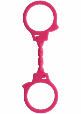 Shots Stretchy Fun Cuffs silikonowe kajdanki elastyczne czarne