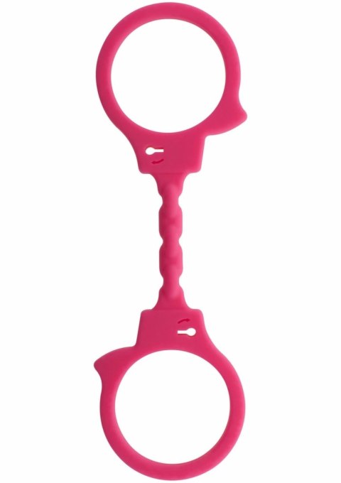 Shots Stretchy Fun Cuffs silikonowe kajdanki elastyczne czarne