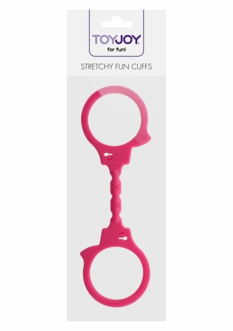 Shots Stretchy Fun Cuffs silikonowe kajdanki elastyczne czarne