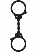 Stretchy Fun Cuffs silikonowe elastyczne kajdanki uniwersalne czarne