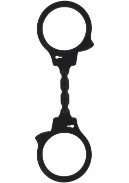 Stretchy Fun Cuffs silikonowe elastyczne kajdanki uniwersalne czarne