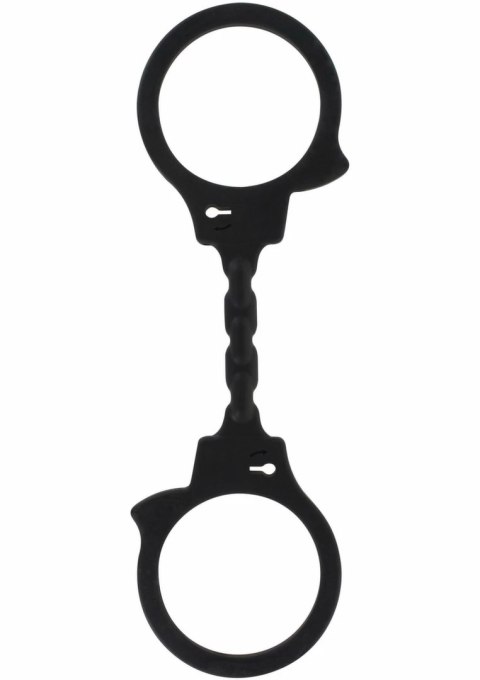 Stretchy Fun Cuffs silikonowe elastyczne kajdanki uniwersalne czarne