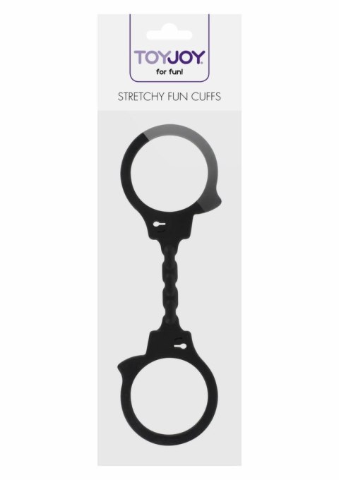 Stretchy Fun Cuffs silikonowe elastyczne kajdanki uniwersalne czarne