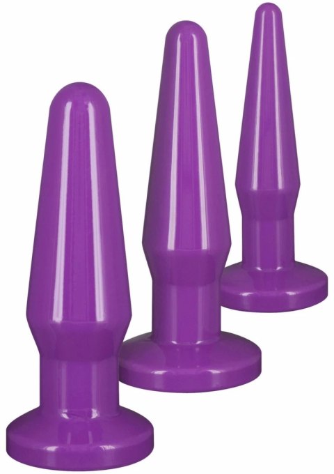 TOYJOY Best Butt Buddies zestaw 3 anatomicznych korkow TPE S/M/L