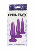 TOYJOY Best Butt Buddies zestaw 3 anatomicznych korkow TPE S/M/L