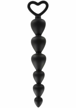 TOYJOY Bottom Beads silikonowy łańcuszek z koralikami, czarny