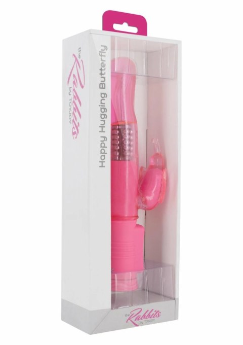 TOYJOY Happy Hugging Butterfly - wibrator z motylkiem, 8 trybow, 4 prędkości