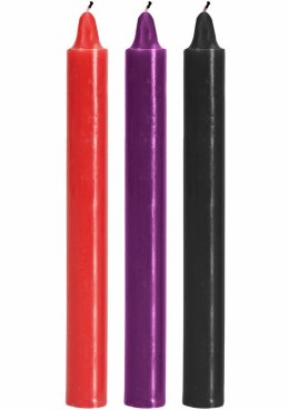 TOYJOY Japanese Drip Candles - zestaw świec do gry z temperaturą, 3 szt.