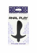 TOYJOY Private Dancer silikonowy korek analny z wibracją czarny