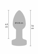 TOYJOY The Glider Vibrating Plug Small stalowy, 7 trybow, USB