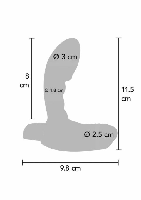 TOYJOY The Heroic P-Spot - wibrująca anatomiczna zdalna maszyna intymna