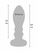 TOYJOY The Slider Vibrating Plug Medium stalowy, 7 trybow wibracji