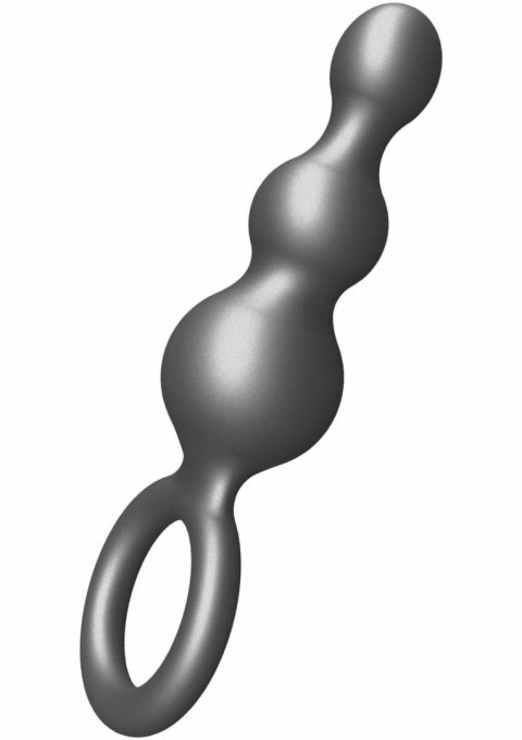 TOYJOY The Stuffer 3 Balls Plug silikonowy korek anatomiczny srebrny