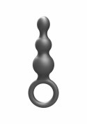 TOYJOY The Stuffer 3 Balls Plug silikonowy korek anatomiczny srebrny