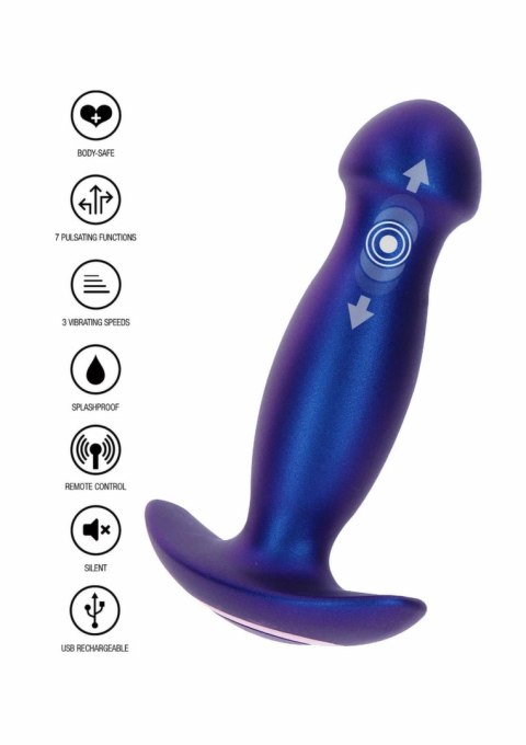TOYJOY The Wild Magn Pulse - wibrujący plug z funkcją pulsacji, czarny