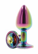 TOYJOY Twilight Booty Jewel Small aluminiowy z tęczowym kryształem
