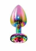 TOYJOY Twilight Booty Jewel Small aluminiowy z tęczowym kryształem