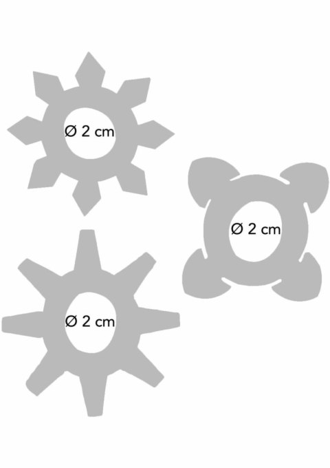 Tickle C-Rings zestaw 3 elastycznych pierścieni TPR rożne kształty