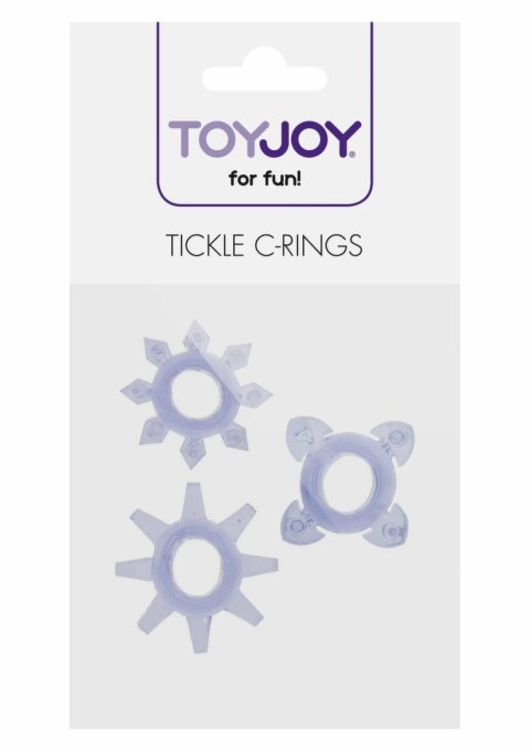 Tickle C-Rings zestaw 3 elastycznych pierścieni TPR rożne kształty