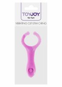 Vibrating Clit-Stim C-Ring silikonowy pierścień wibrujący z wypustkami