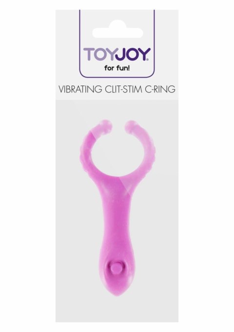 Vibrating Clit-Stim C-Ring silikonowy pierścień wibrujący z wypustkami