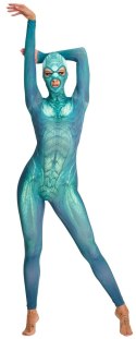 Beasty Cocks Jumpsuitgreen S/M kombinezon fantasy reptile