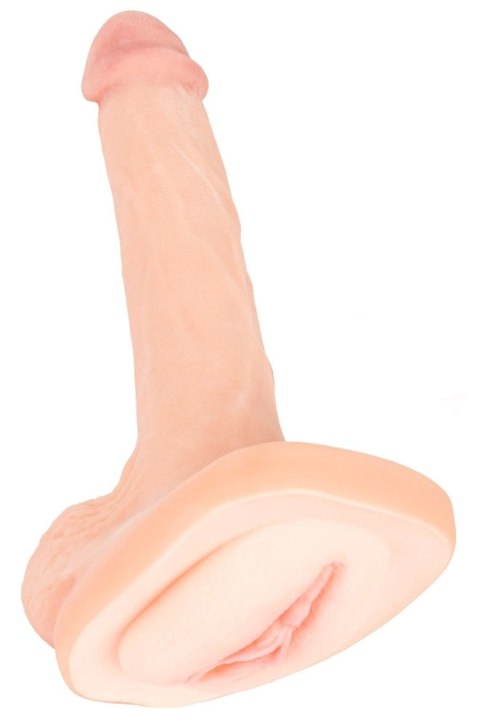 Nature Skin 3in1 Extension Masturbator Dildo 31 cm TPE uniwersalny
