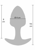 ToyJoy Crystal Plug Medium silikonowy z kryształową ozdobą 8,2 cm