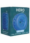 ToyJoy Hero 4-in-1 Grid Ring silikonowy pierścień wielofunkcyjny czarny