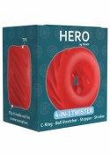 ToyJoy Hero 4-in-1 Twister Ring silikonowy wielofunkcyjny czarny