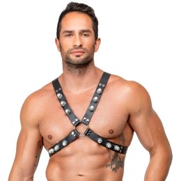 ZADO Leather Chest Harness czarny, regulowany, skorzany uprząż X S-L