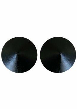 Kinky Diva PU Leather - wielorazowe okrągłe nakładki na ciało, czarne
