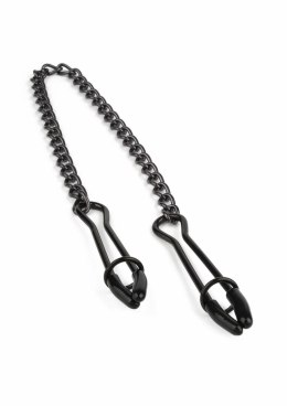 Mr. Steel Tweezer Nipple Clamps Black - regulowane klamry ze stali