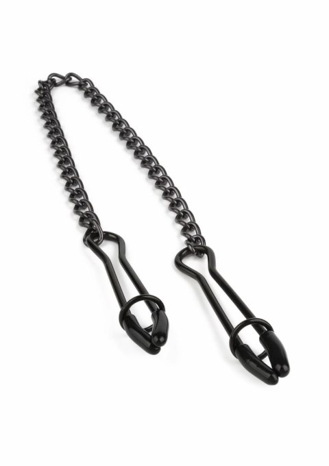 Mr. Steel Tweezer Nipple Clamps Black - regulowane klamry ze stali