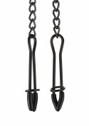 Mr. Steel Tweezer Nipple Clamps Black - regulowane klamry ze stali